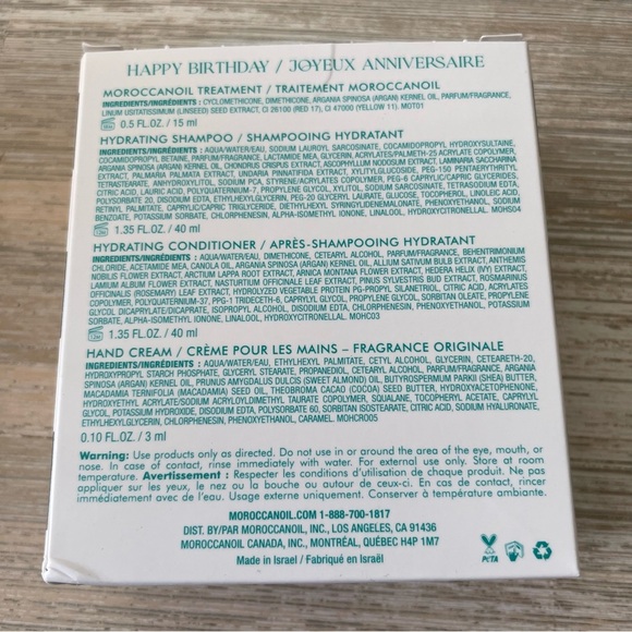 🫧 NWT Moroccanoil Set - Hydrating Shampoo + Conditioner, Hand Cream, Treatment - Picture 3 of 9